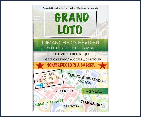 Laragne Montéglin. Grand Loto
