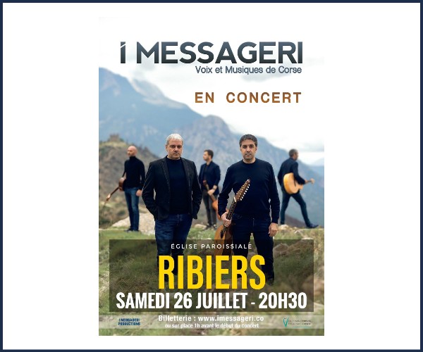Val Buëch Méouge. Concert groupe I Messageri, Voix et Musiques de Corse