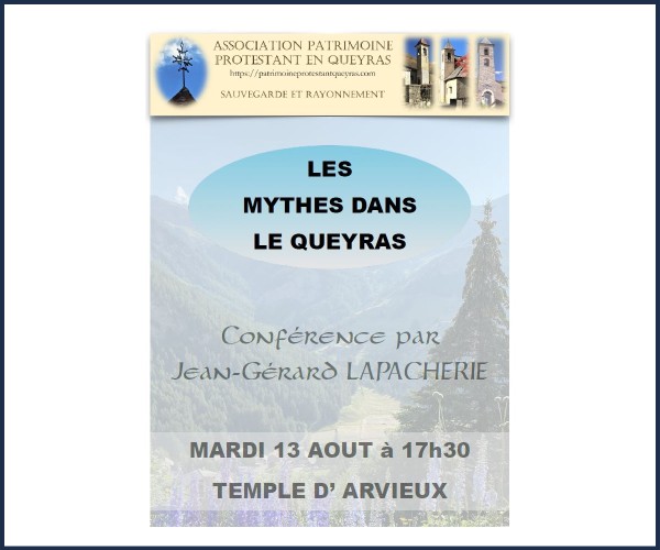 Arvieux. Conférence Les mythes dans le Queyras